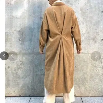 차오패닉 코듀로이 백 턱 셔츠 원피스 CIAOPANIC