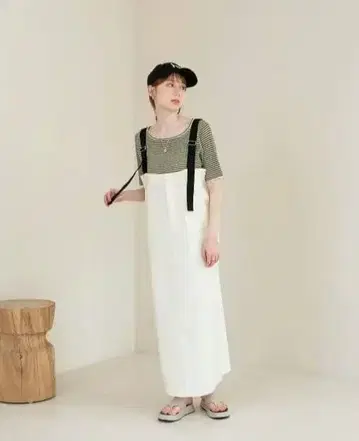 hinari 서스펜더 스커트