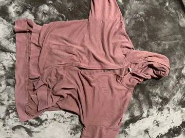 브라운 집업 후드티