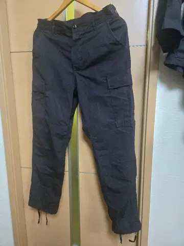 US Army BDU 팬츠 블랙 357 스몰-숏