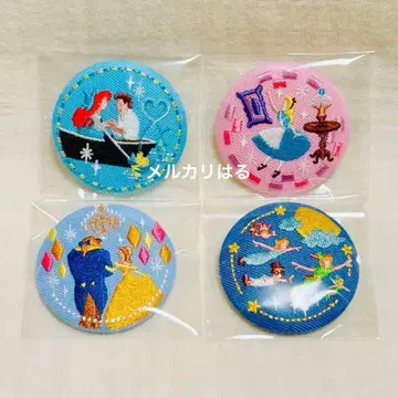 디즈니 자수 캔뱃지 세트