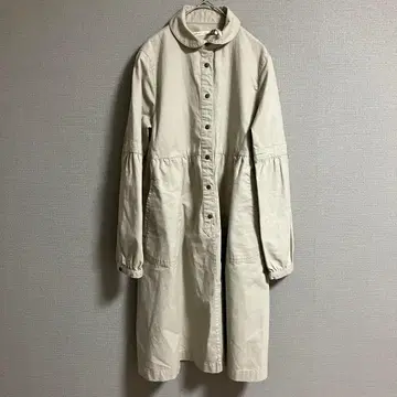 [ congespayei ] 트렌치코트 아우터 둥근 카라 심플 베이지