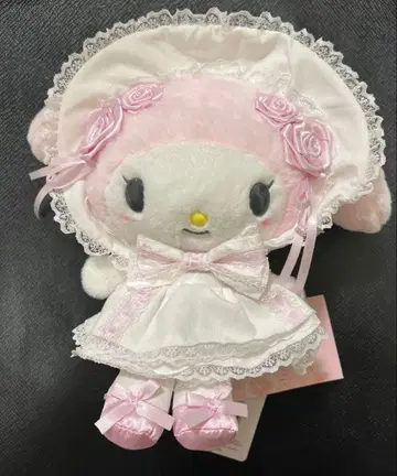 마이멜로디 봉제 인형 산리오 화이트 프릴 디자인