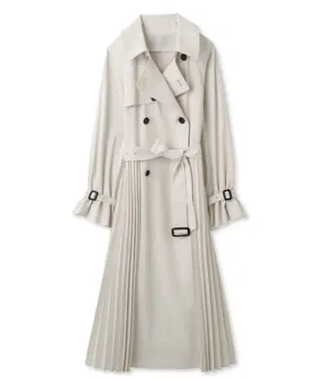 CELFORD 플리츠 디자인 트렌치코트