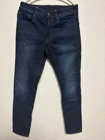 G-STAR RAW 다크 블루 슬림 핏 청바지