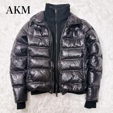 초레어!! AKM 다운 자켓 다이아 퀼팅 y2k 00s 짧은 기장