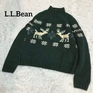 엘엘빈 LLbean 스웨터 니트 노르딕 무늬 사슴