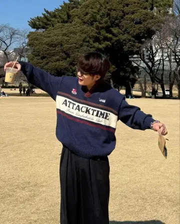 아메리칸 캐주얼 니트 L 사이즈