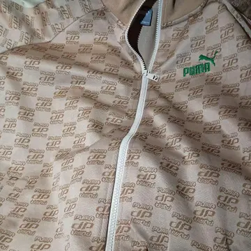 PUMA 트랙 자켓 모노그램 베이지