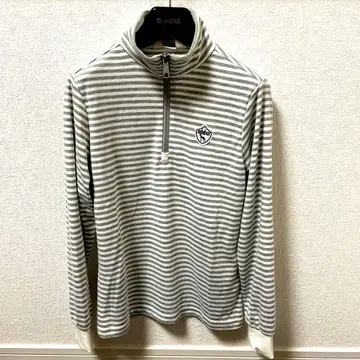 새상품 미사용 adabat 여성용 골프 하이넥 셔츠 스트라이프 S