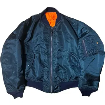 ALPHA 90s USA 빈티지 MA-1 플라이트 자켓 네이비