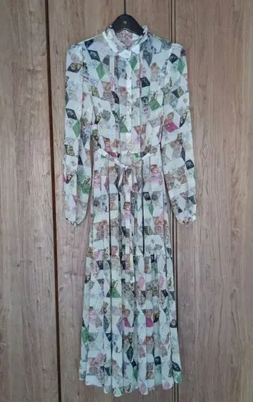 yukiemon 2023 가을/겨울 텍스타일 원피스