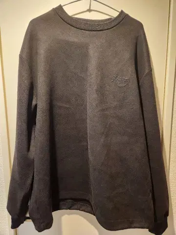 ZARA 자수 디자인 맨투맨 스웨이드풍