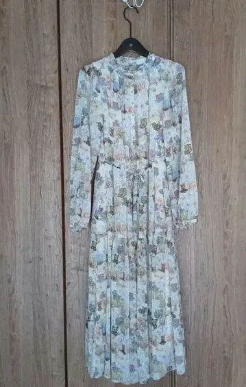 yukiemon 텍스타일 원피스 패치워크 패턴