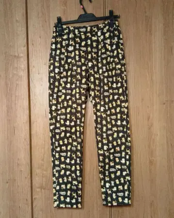 yukiemon 새상품 아기 고양이 도감 팬츠 블랙