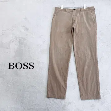 BOSS 보스 베이지 치노 팬츠 캐주얼 팬츠