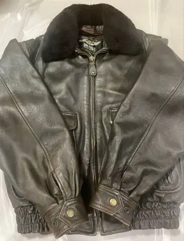 가죽 자켓 보아 포함 양가죽 빈티지 짧은 기장 플라이트 자켓 G-1