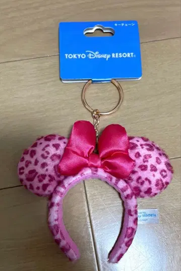 디즈니 리조트 미니 키체인 레오파드 무늬 머리띠