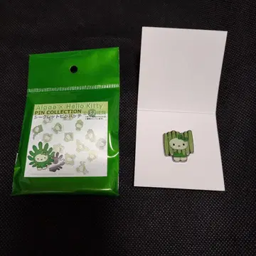 Algae 일본관 조 키티 시크릿 핀 배지 이카다케이소