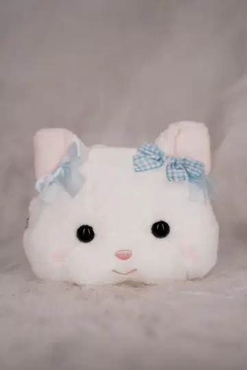 Maison de FLEUR 크리미 고양이 페이스 파우치