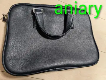 [ 컨디션 최상 ] aniary 다크 네이비 가죽 미니 백