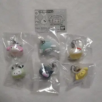 산리오 캐릭터 메지루시 액세서리 나리키리만 전 6종 세트