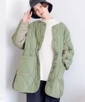 LEPSIM 에어 서멀 2WAY 퀼팅 코트