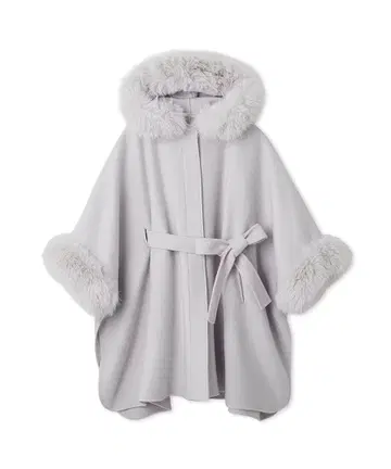 셀포드 퍼 판초 코트