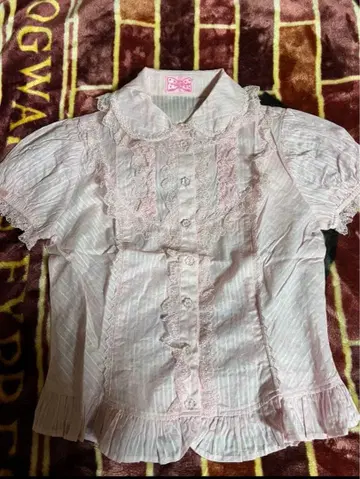 [ 새상품 ] Angelic Pretty 핑크 반팔 블라우스