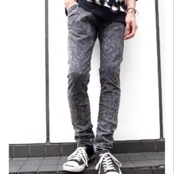 SHAREEF LETTERS 알파벳 레터즈 스키니 데님 팬츠