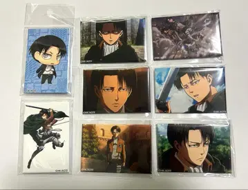 진격의 거인 리바이 200경 스퀘어 캔뱃지 종합 세트 4