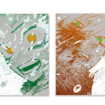 나의 히어로 아카데미아 포스터 원화전 2매 세트