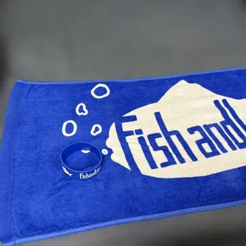 [ 낱개 판매 가능 ] Fish and Lips 타월과 리스트 밴드 세트