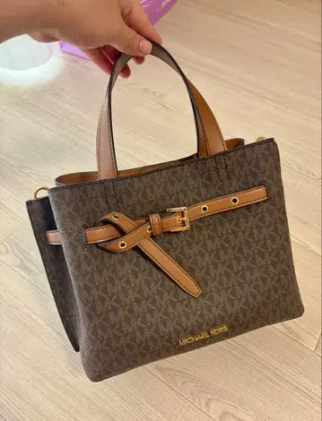 MICHAEL KORS 브라운 토트백