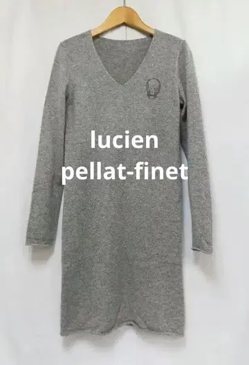 루시앙페라피네 캐시미어 100% 스컬 자수 니트 원피스