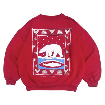 90s 빈티지 맨투맨 캐나다 캐릭터