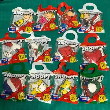 스누피 펩시 경품 클래식 벨벳 인형 오너먼트 12개 미개봉품