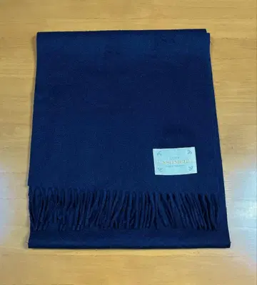 LUCIFER 캐시미어 머플러 네이비