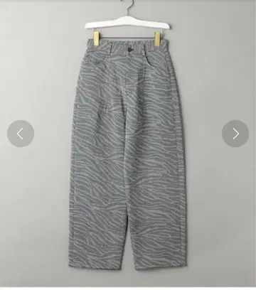 BEAUTY&YOUTH 코튼 블렌드 제브라 자카드 팬츠 S