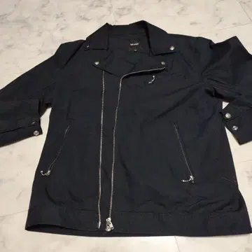 BEAMS 블랙 지퍼 자켓