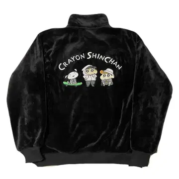 짱구는 못말려(크레용 신짱) 플리스 자켓 광택 보들보들 퍼 자켓