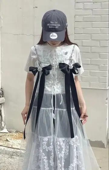 AIKON ephmeral_harness 리본 하네스 목걸이