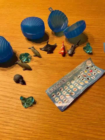 해양 생물 피규어 세트 캡슐 토이 가챠