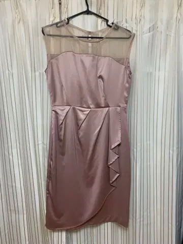 핑크 슬리브리스 드레스 L 사이즈