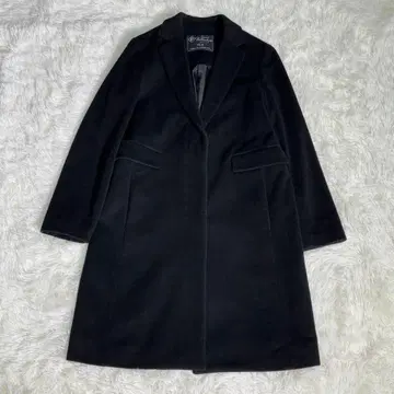 SLOBE IENA 고급 멜톤 울 캐시미어 체스터 코트 블랙