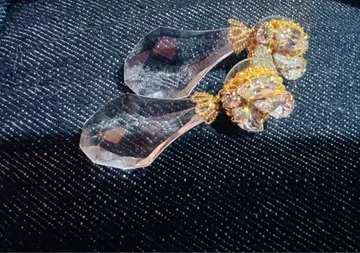 엘레강트 크리스탈 드롭 귀찌