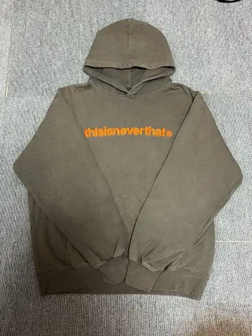 thisisneverthat 브라운 XL 후드티