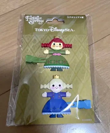 디즈니씨 판타지 스프링스 아나와 눈의 여왕 헤어 클립 2개