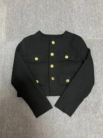 블랙 크롭 자켓 M 사이즈