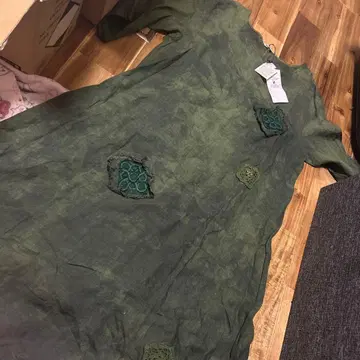 빅 사이즈 미세스 린넨 100% 이탈리아제 새상품 원피스